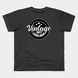 Limited Edition Vintage 1977 birthday - 46st Birthday gift Kids T-Shirt